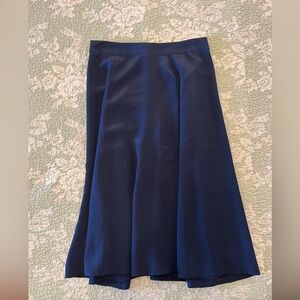 J Crew Silk Navy Women's Skirt